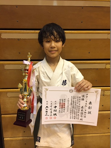 優勝　森本悠斗