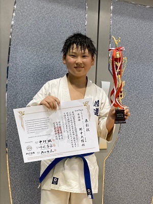 準優勝　野中大耀